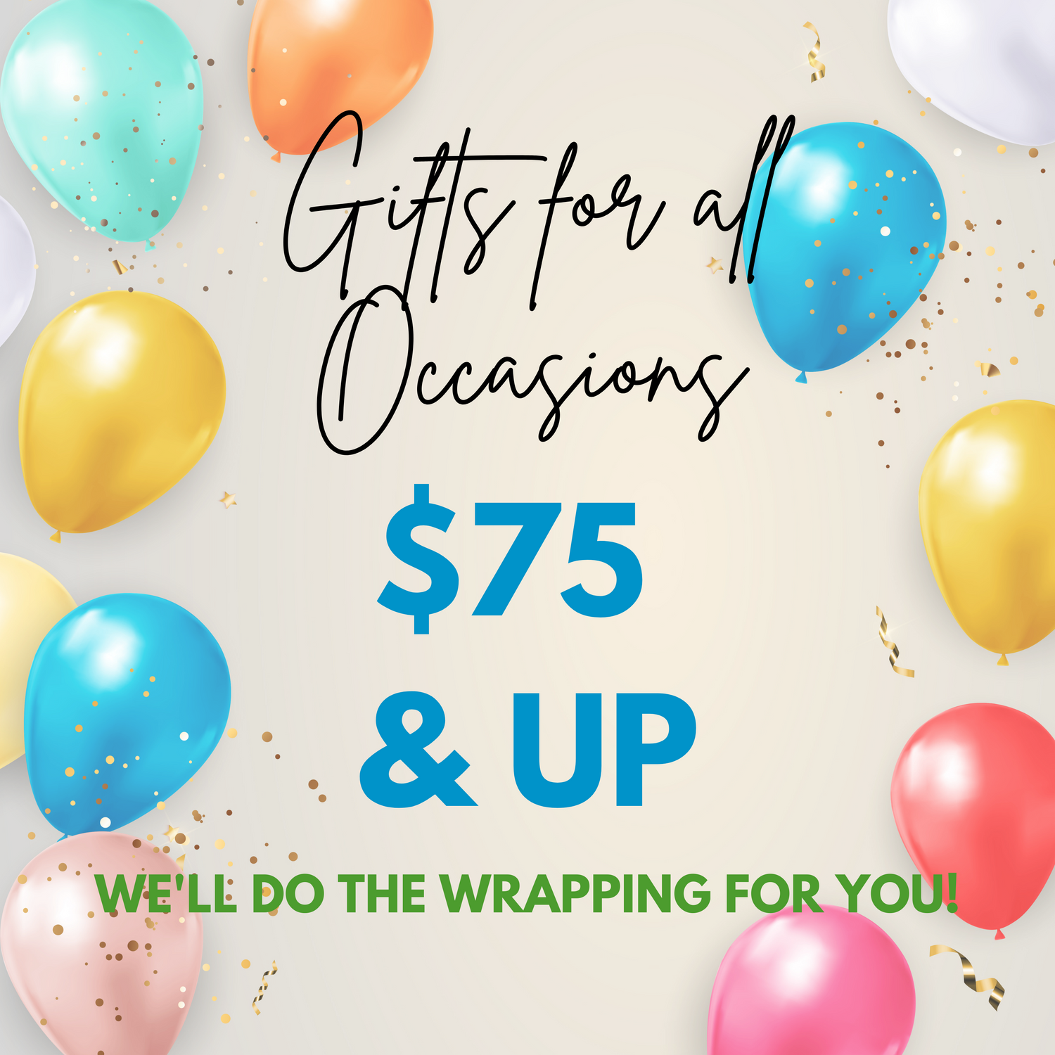 Gifts over $75