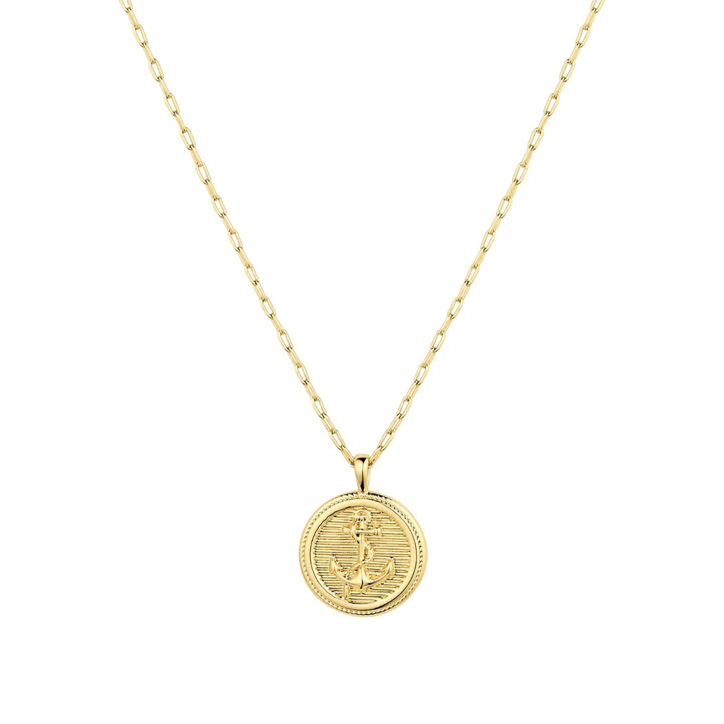 Anchor Coin Necklace