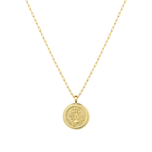 Anchor Coin Necklace