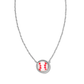 Baseball Necklace - Silver