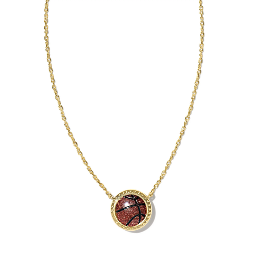 Basketball Necklace - Gold