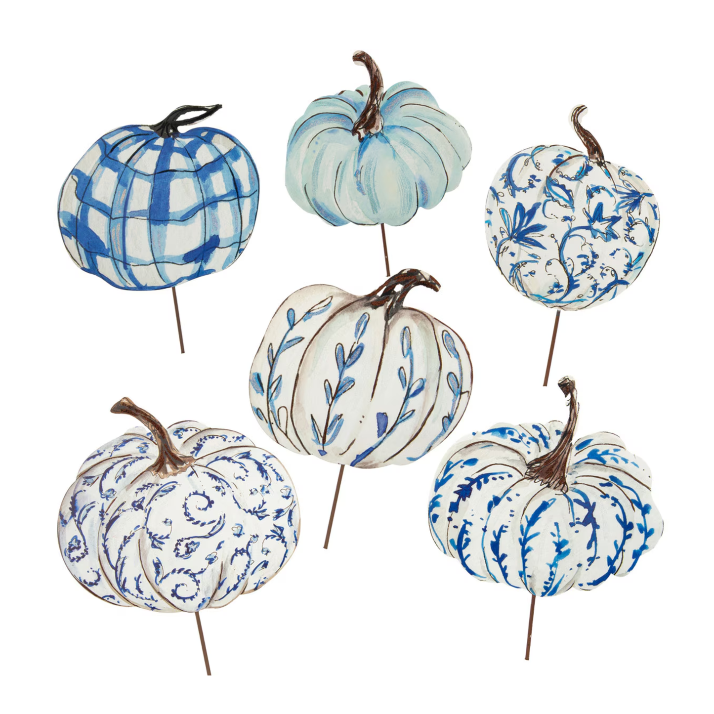 Blue & White Pumpkin