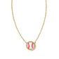 Baseball Necklace - Gold