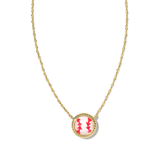 Baseball Necklace - Gold