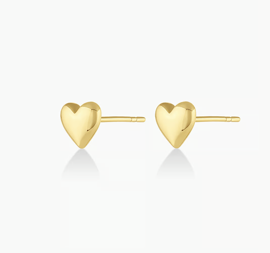 Lou Heart Studs