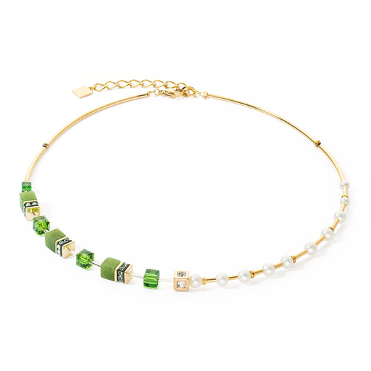 Pearl & Green GeoCUBE Fusion Necklace