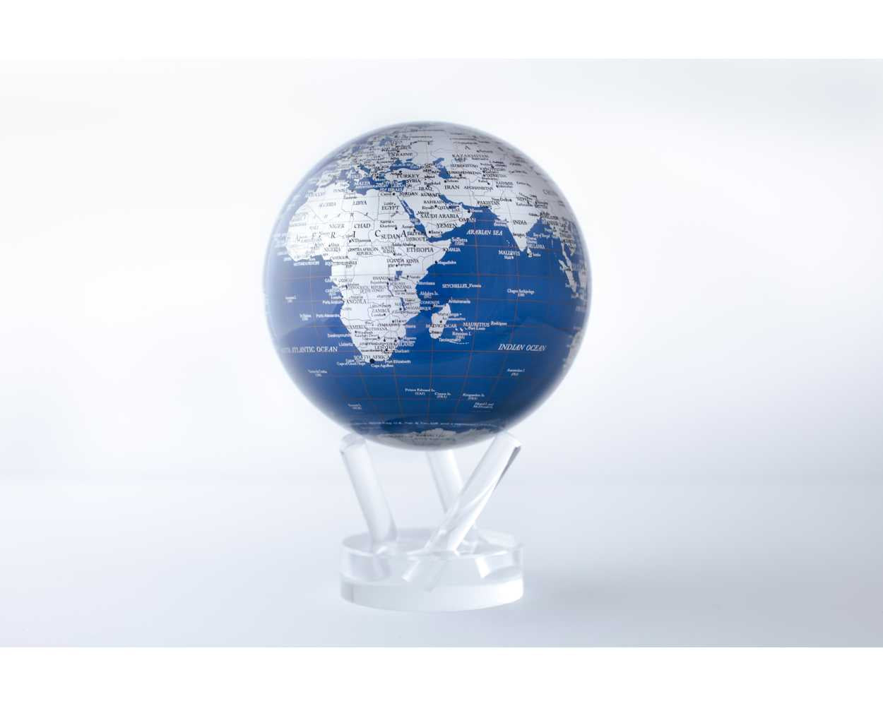 Blue/Silver 4.5" Mova Globe